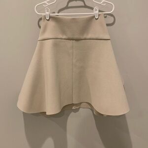 Chic Cream Skater Skirt